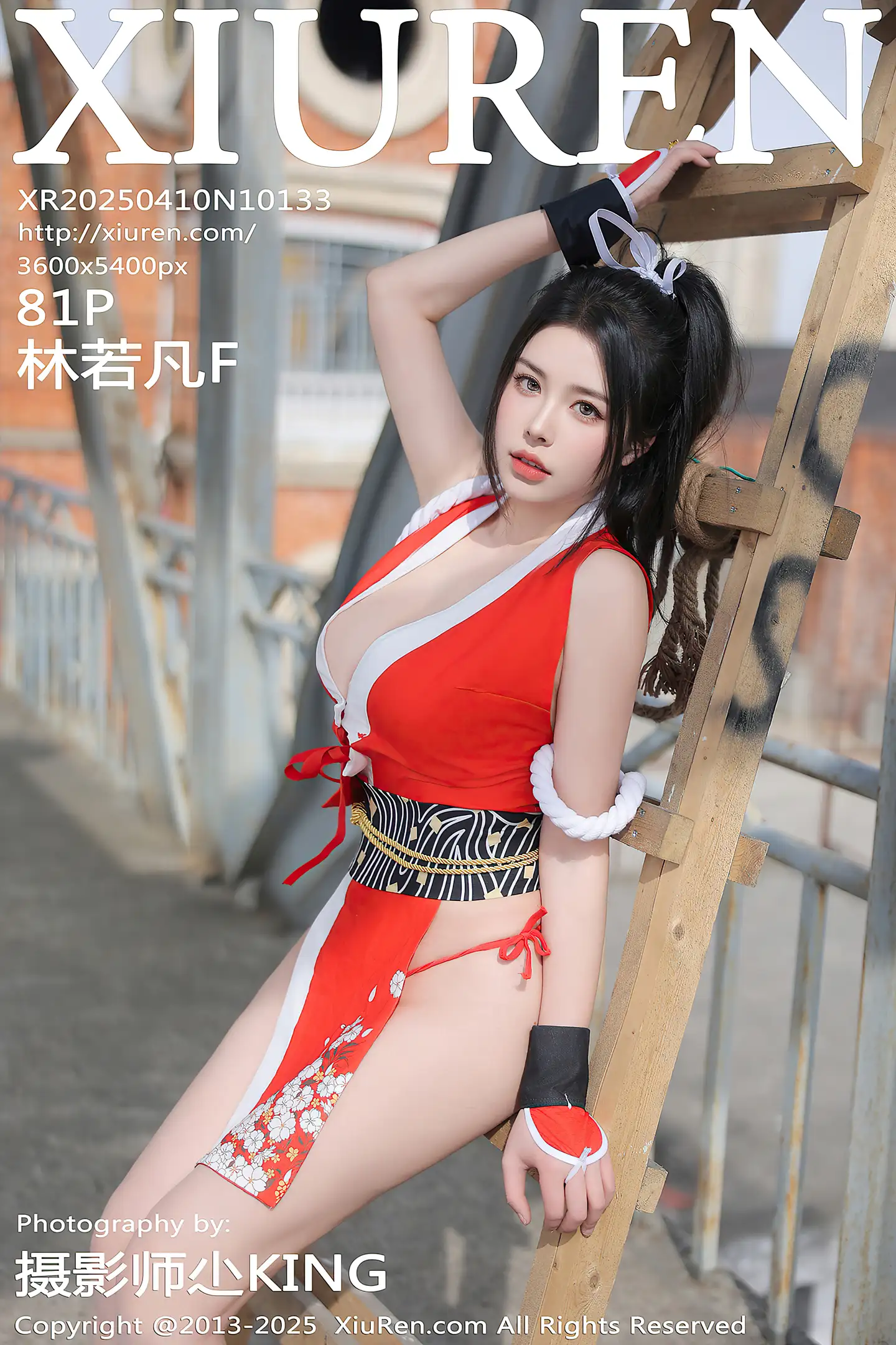 [XiuRen秀人网]No.10133_模特林若凡F性感红色不知火舞服饰配丁字裤秀丰满身材诱惑写真81P-秀人网 - XiuRen.Space